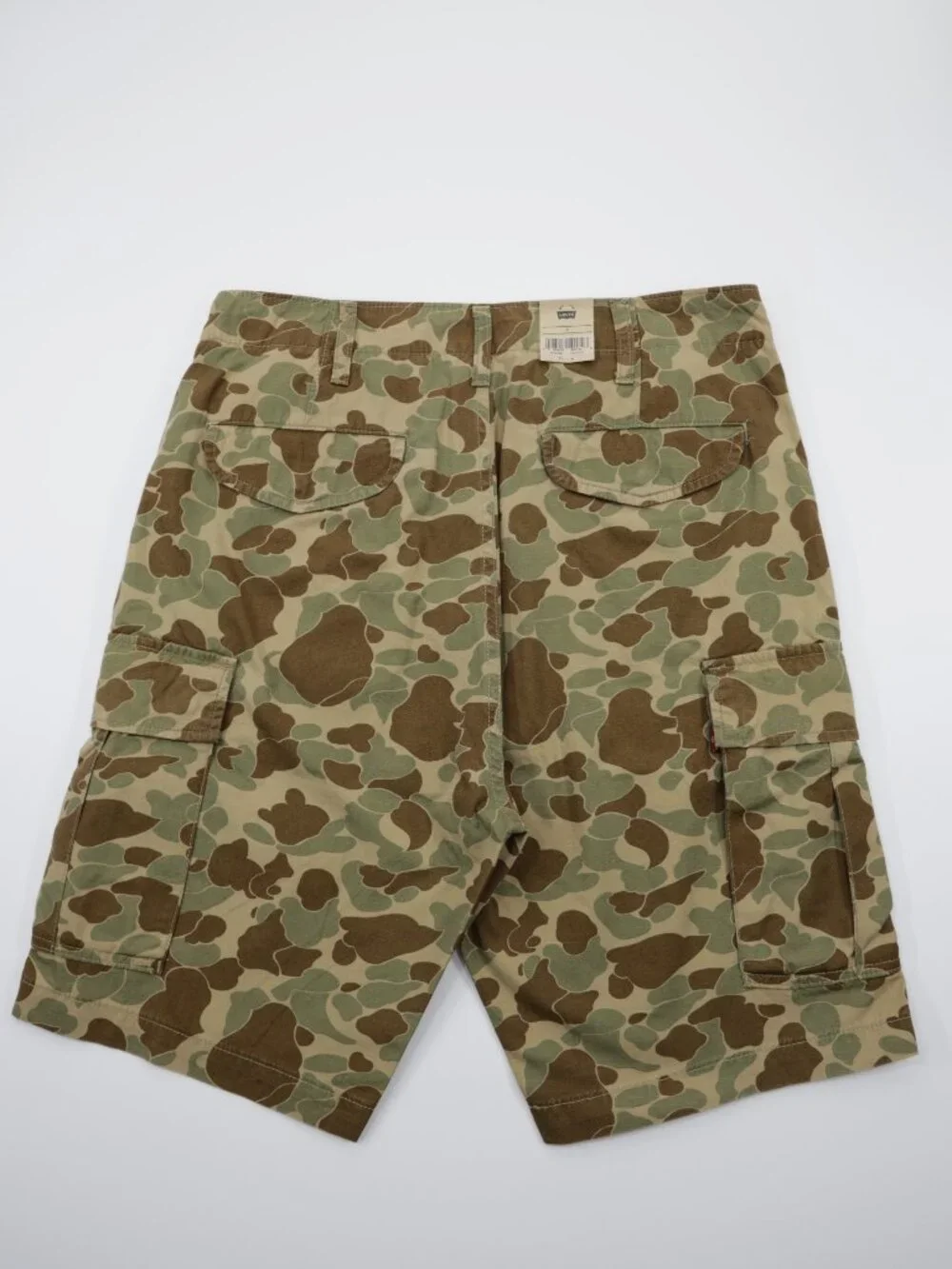 Levi's Men's Carrier Cargo Cotton Camo Comfortable Shorts‎ Green/Brown Size 34